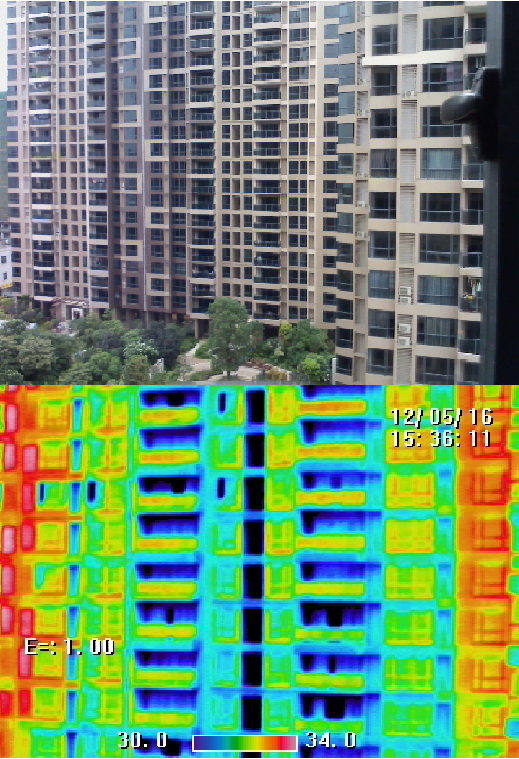 东莞祥利花园一期小区2号楼外墙渗漏检测