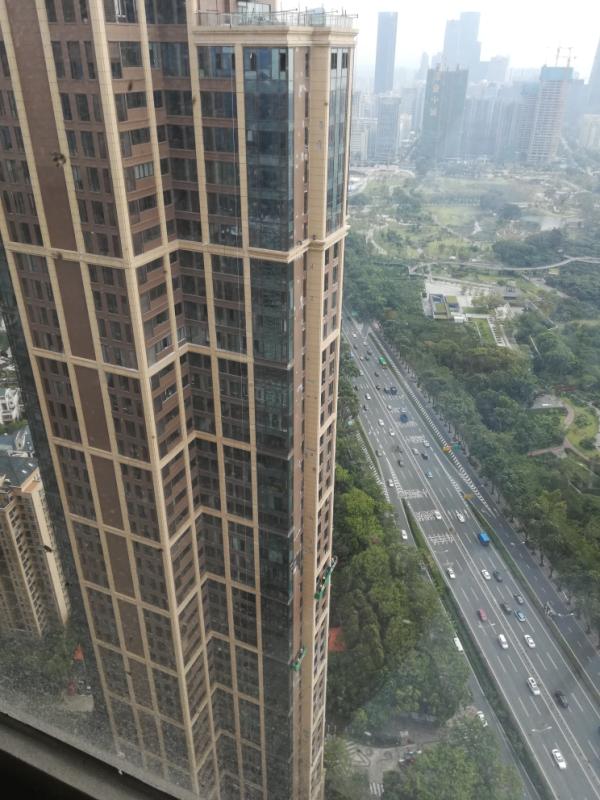 深圳香蜜湖九号大院外墙饰面砖检查、维修施工工程