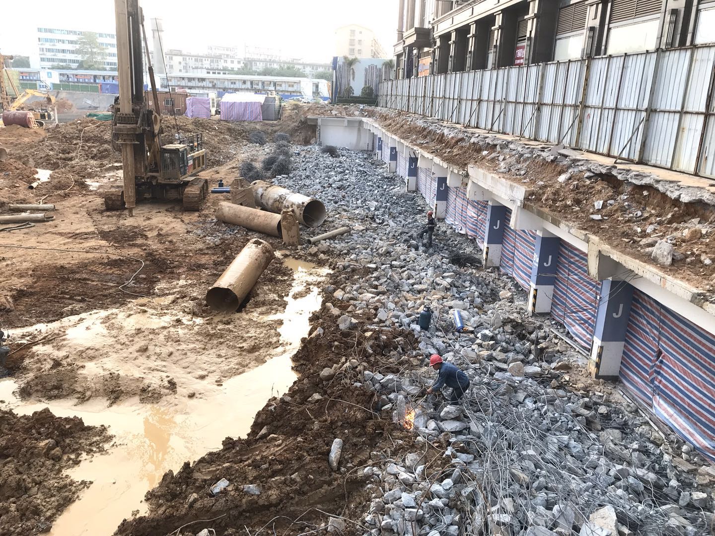 柳州恒大雅苑22#23#楼周边地下室拆除及加固工程
