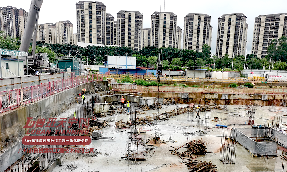 广州增城科技小镇四期L-03-01地块支撑梁、冠梁和支护桩拆除破除工程